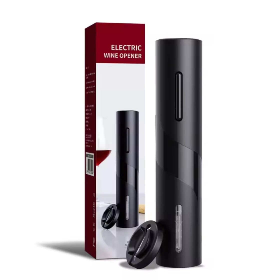 Wine Opener Electric - Elektrikli Şarap Şişe Açacağı Otomatik Kırmızı
