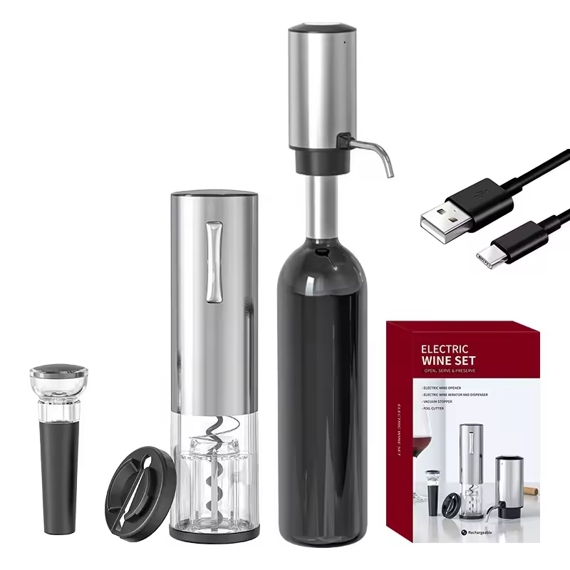 Wine Opener Electric - 2024 Yeni Tasarım 4'ü 1 arada