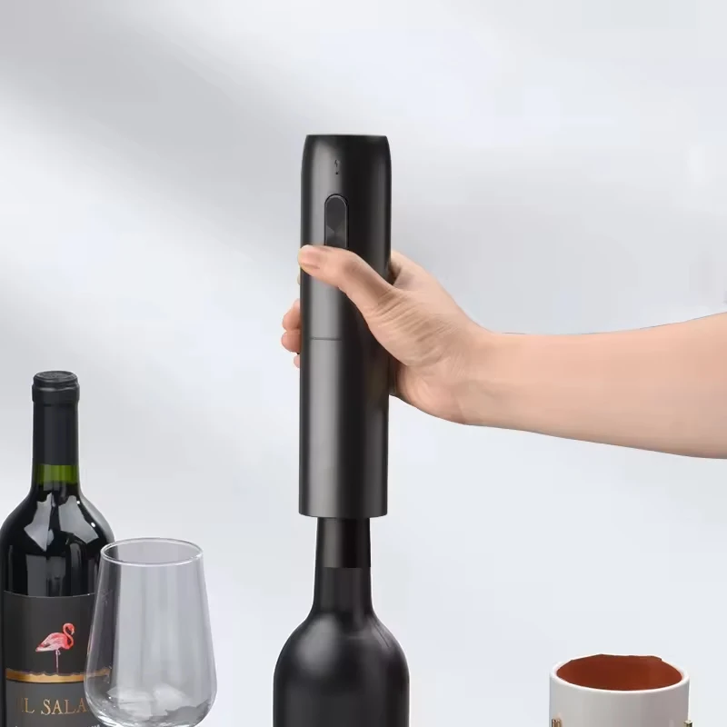 Wine Opener Electric - Mutfak için şarap şişesi, kırmızı şarj