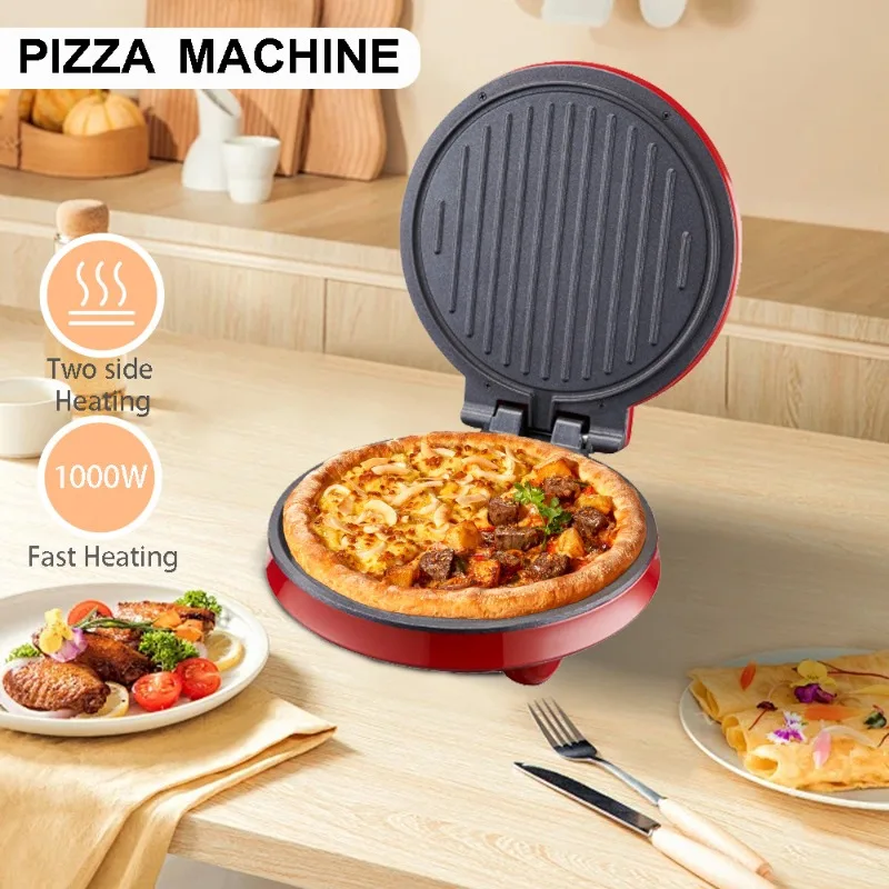 Sandwich Press Grill - 110V Elektrikli Pizza Makinesi, Çift Taraflı