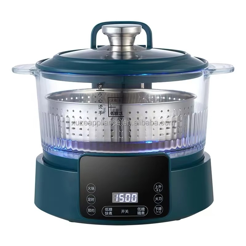 Hot Pot Electric - Düşük Şekerli Koyu Yeşil 5L Pirinç