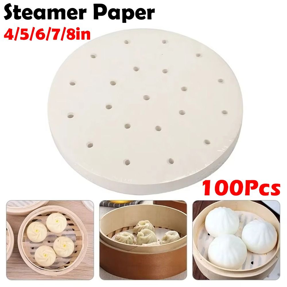 Kitchen Appliances For Restaurant - 100 Adet Buğulanmış Kağıt Buğulanmış Çörekler
