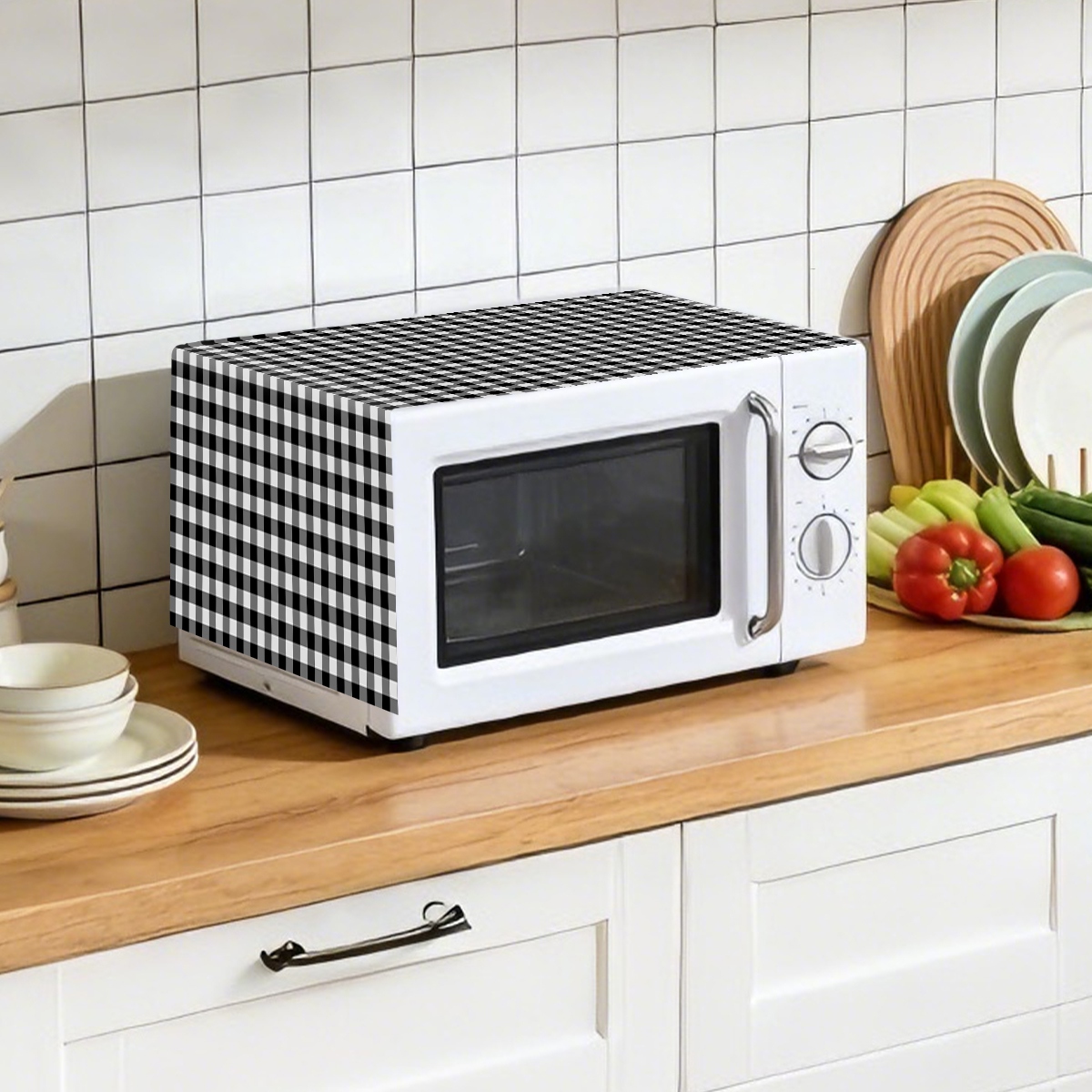 Siyah Beyaz Ekose Mikrodalga F - Kitchen Appliances Japan incelemesi ve fiyatı